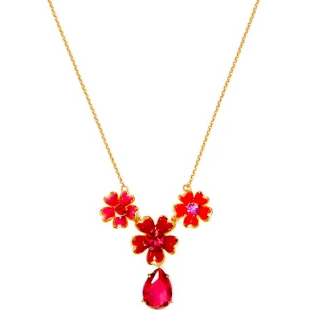 KATE SPADE ♠️ NY 🌺🌸&💧crystal pendant necklace